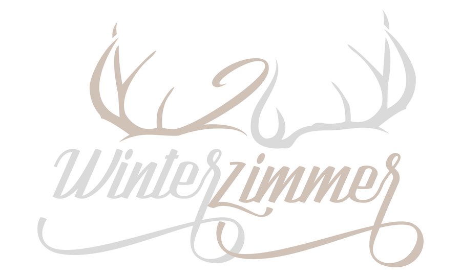 Logo Winterzimmer farbig, Geweih